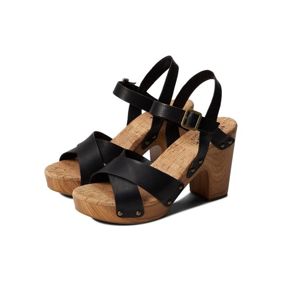 KorkEase Shoes Korkease Drew Platform Wood Heel Clog Sandal Shoes